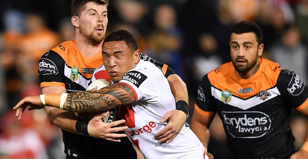 St George Illawarra jumps into the NRL top four with a 20-10 win over Wests Tigers