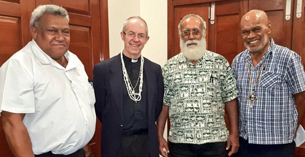  Archbishop of Canterbury in the country to meet with other Archbishops from the region