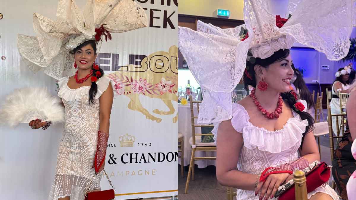 Ashiana Ali wins best fascinator at Fiji Fashion Week’s Melbourne Cup Luncheon