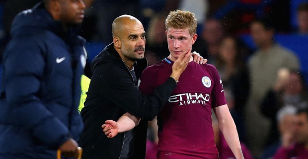 Kevin De Bruyne as an "amazing" player - Guardiola