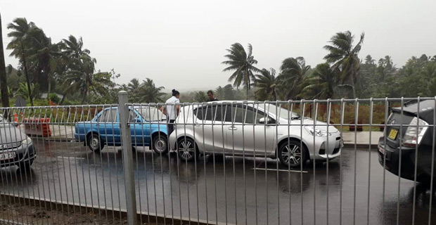 Four accidents on four lane project on Kings Highway today