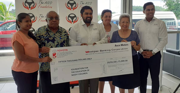 The Asco Foundation donates $15,000 to FENC Fiji to help 330 needy children in the country
