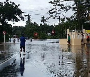 Heavy rain and strong wind warning in force for Fiji