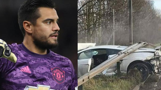 Manchester United keeper Sergio Romero crashes Lamborghini but escapes without injury