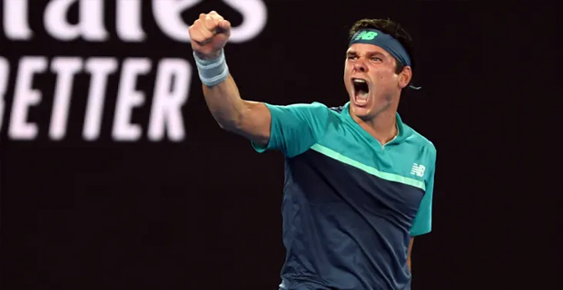 Raonic edges Wawrinka in 4 tiebreakers at Australian Open