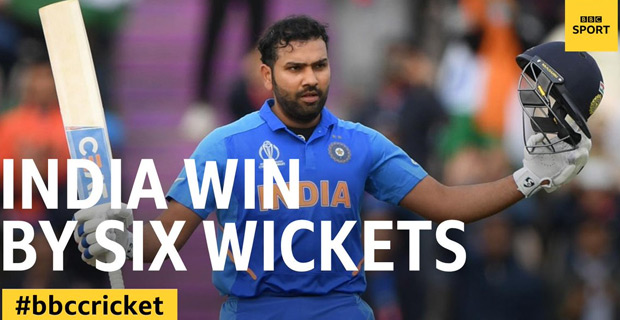 Rohit Sharma scores unbeaten 122 to guide India to six‑wicket win against South Africa