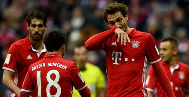 Bayern Munich and Wolfsburg drew 2-2 German Bundesliga