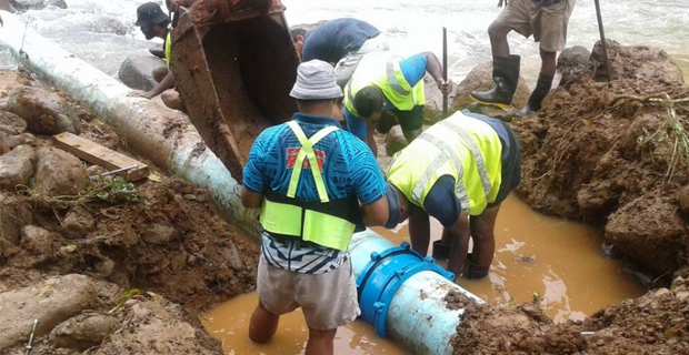 WAF works on new proposed Matani Water Source which will extend water supply coverage in Labasa