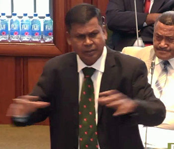 Biman Prasad launches verbal attack in Parliament on Bainimarama and Bala