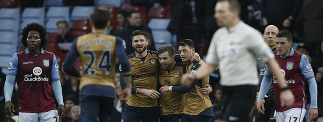 Arsenal takes lead in English Premier League