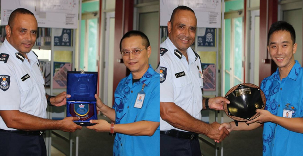 2 Police officers from China farewelled by Qiliho and senior officers