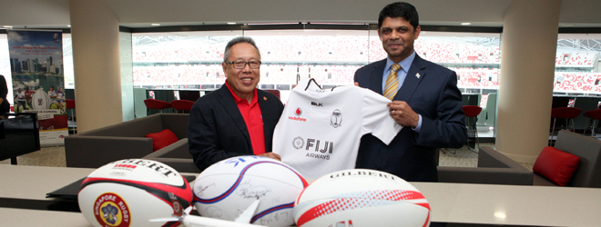 Fiji Airways official airline of Singapore 7s