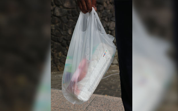 Plastic bags used for packing goods at supermarkets will be banned from the 1st of next month