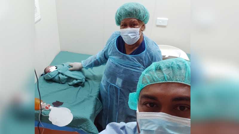 MV Veivueti medical team conduct their first emergency Caesarean section operation in Lautoka
