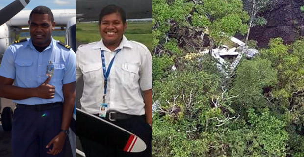 Police and RFMF officers continue with recovery operations to transport bodies of pilots 