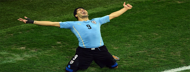 Suarez leaves England on the brink of World Cup exit
