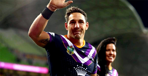 Storm earns spot in grand final with 22-6 win over Cronulla, 2 tries to Billy Slater