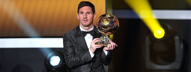 Messi wins Ballon d'Or for the 5th time