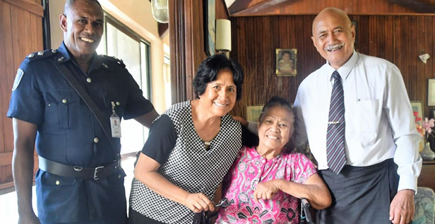 President and First Lady visits senior citizens on Rotuma as part of their tour