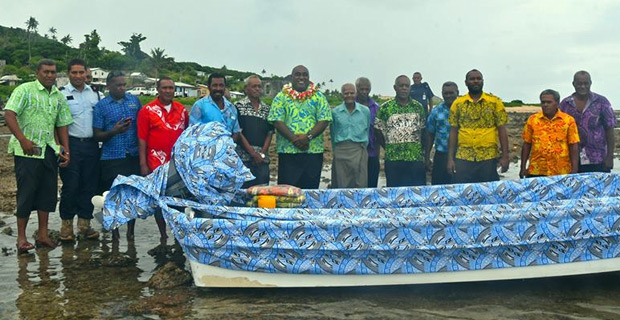 New boat handed over to Koro Island to assist in their seaweed project