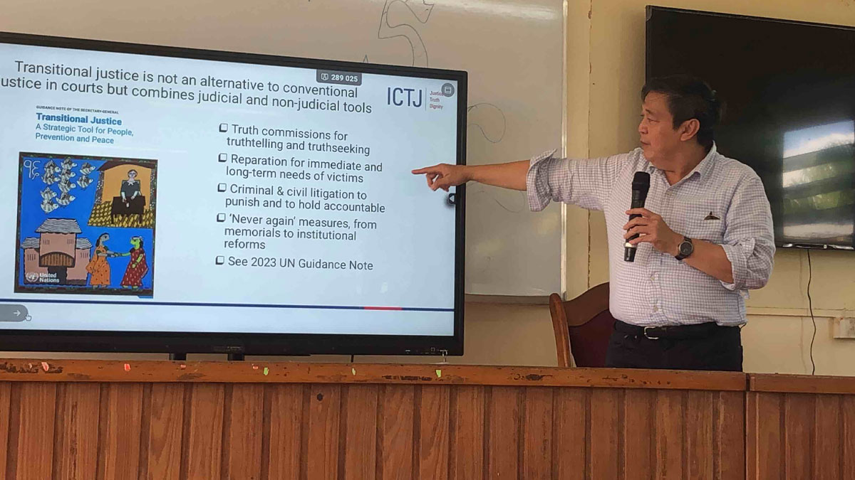 Truth Commission does not happen in court but it is official and organised by the government - Carranza