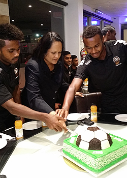  Akbar host appreciation dinner for Vodafone Fiji U20 football team