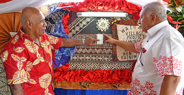 55 households of Waibalavu village to no longer use kerosene lamps as they get electricity for the first time