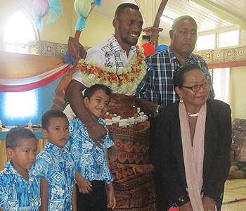 Kolinisau family celebrates gold medal win