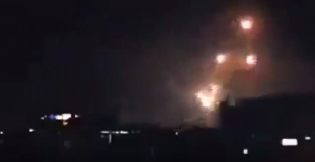 Iranian forces fired about 20 rockets at Israeli military positions in the Golan Heights