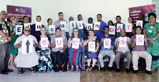 Education officials from 6 pacific island countries undergoing training in education data analysis