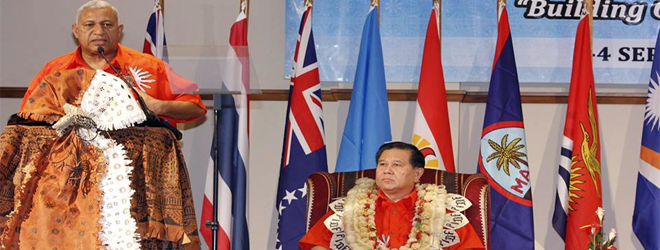 Bainimarama welcomes about 300 delegates to the PIDF summit
