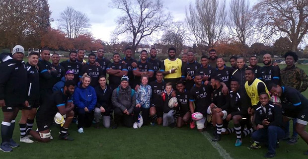 Flying Fijians have 1st solid training session in England ahead of Barbarians clash this Sunday
