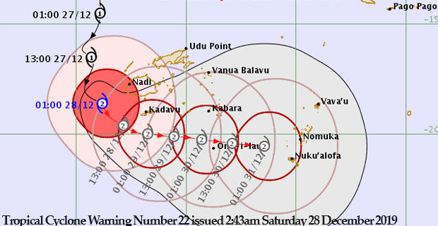 TC Sarai expected to pass close to Kadavu today