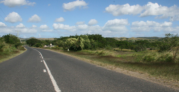 Kings Road reduced to a single lane at Dama in Rakiraki while Queens Road is open to all traffic