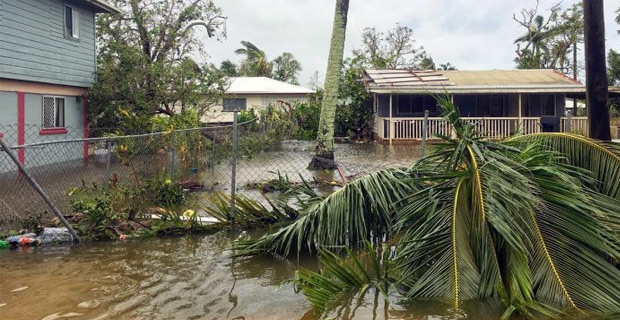 Several Fijian families in Tonga are now living in schools, churches and community halls 