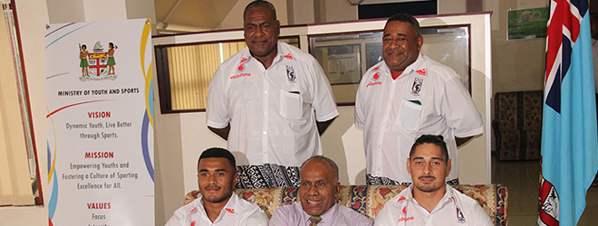 Fiji Bati presents I-tatau to Sports Minister