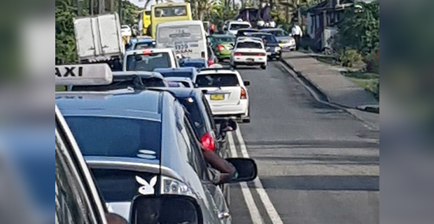 Thousands of people are currently stuck in traffic from Rewa Bridge to Valelevu