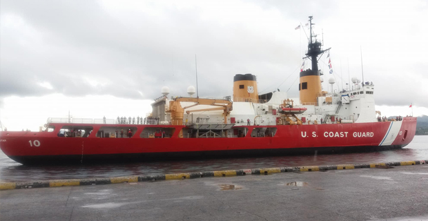  U.S. Coast Guard Cutter Polar Star berthed at the Kings Wharf 