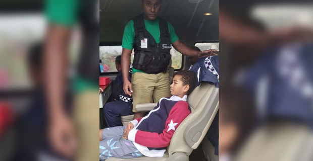 Police rescue stranded family