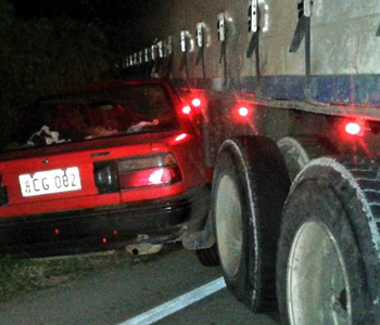 Passengers count lucky stars after accident along Queens highway