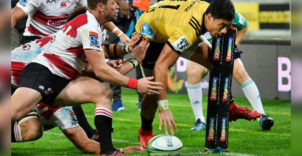 Ben Lam scores hat-trick to help Hurricanes defeat Lions 28-19