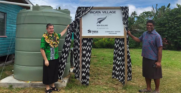 NZ High Commissioner officially opens Rain Water Harvesting System Project and Village Cooperative Store