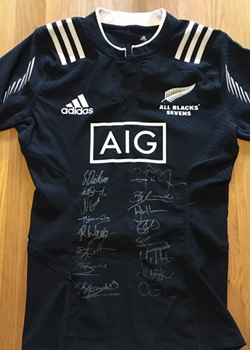 NZ 7s team jersey auctioned to raise money for Koro villagers