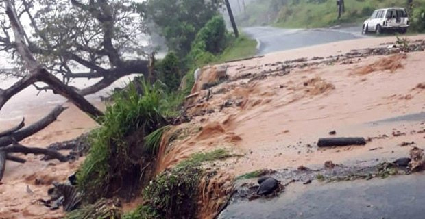 Landslide at Lesiaceva Road at Korovesi, Savusavu
