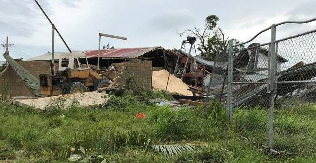 Vehicle distributing aid to those affected by TC Gita in Tonga has been attacked