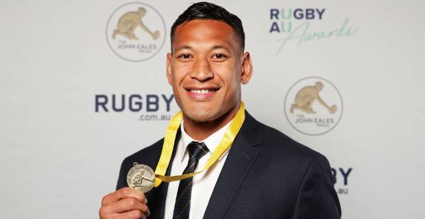 Folau wins record third John Eales Medal