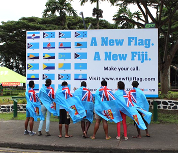 Few groups have peaceful protests in relation to Fiji flag