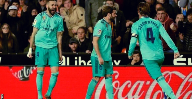Real Madrid held 1-1 by Valencia in La Liga 