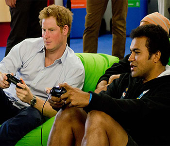 A memorable moment for Copeland and Vollmer with Prince Harry