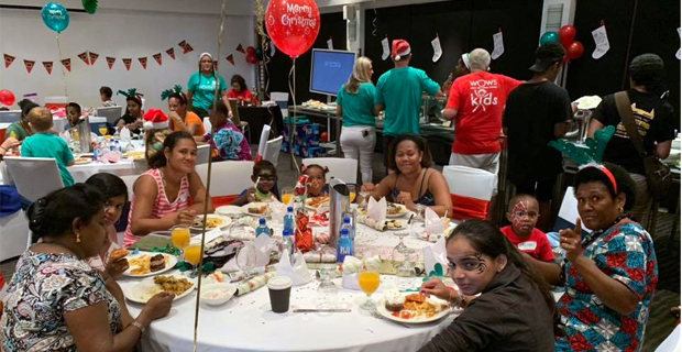 30 children diagnosed with cancer hosted to WOW's Kids Christmas party today